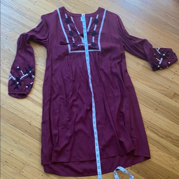 Burgundy Tunic Dress - Picture 4 of 6